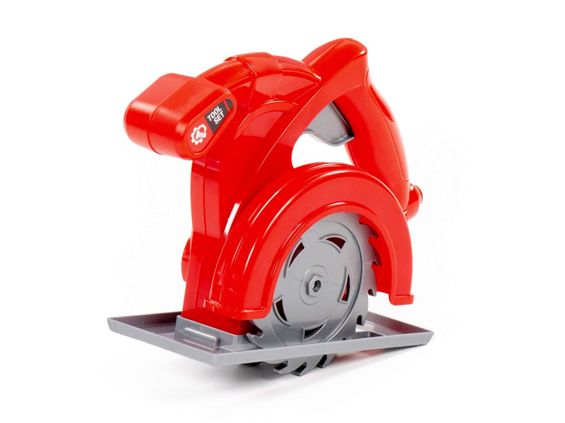 Донецк игрушка оптом Пила циркулярная 18 см красная в пакете
