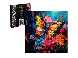 Алмаз. моз. 30*30 см, с подр., част. зап. Яркая бабочка. Арт. 65607