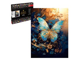 Алмаз. моз. 30*40 см, с подр., част. зап. Бабочка в золоте. Арт. 65612