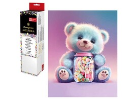Алмаз. моз. 20*25 см, без подр., полн. зап. Мармеладный мишка. Арт. 68587