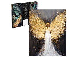 Картина по ном. на холсте 40х50 см с поталью Девушка с крыльями. Арт. 67983