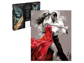 Картина по ном. на холсте 30х40 см с поталью Танго вдвоем. Арт. 70184