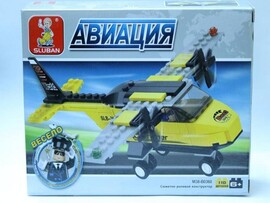 Конструктор Sluban "Аэропорт" 110 дет., 1 фиг., 19*14 см в кор. M38-B0360