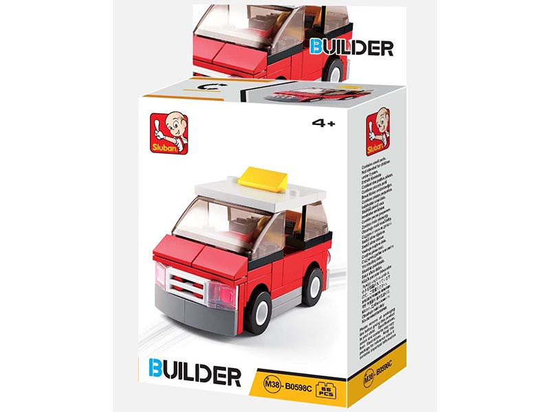 Конструктор Sluban "Машина" 55 дет., в/к 9,5*4,5*16,5 см