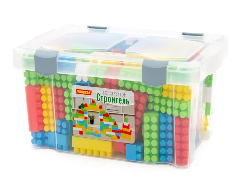 Донецк игрушка оптом Конструктор "Строитель" 174 эл. в контейнере