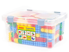 Конструктор "Супер-микс" 168 эл. в контейнере доставка оптом в Донецк