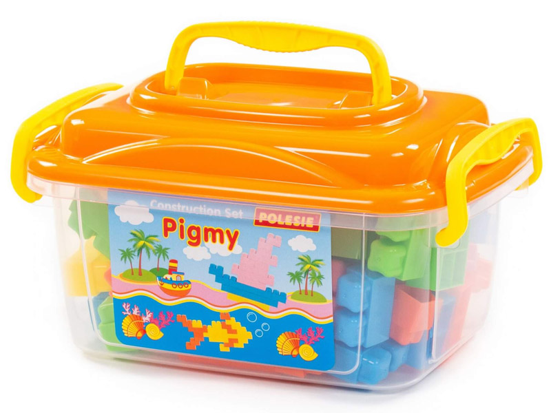 Донецк игрушка оптом Конструктор "Малютка" 60 эл. в контейнере