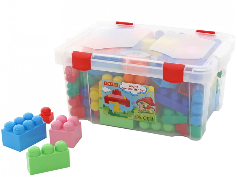 Донецк игрушка оптом Конструктор "Великан" 74 эл. в контейнере