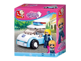 Конструктор Sluban "Полиция" 68 дет., 1 фиг., 17*15 см в кор. M38-B0600B