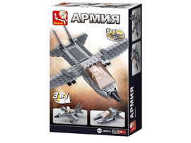 Конструктор Sluban "Самолет" 125 дет., 14*23 см в кор. M38-B0537I