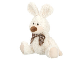 Мягкая игр. "Зайчик с коричневым бантиком" 30 см в пак. Relana. RL24130-30