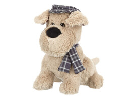 Мягкая игр. "Собака в кепочке и шарфике" 25 см в пак. Relana. RL24136-25