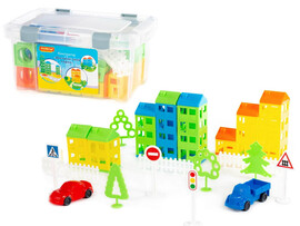 Конструктор "Построй свой город" 92 эл. в контейнере доставка оптом в Донецк