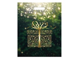 Пакет п/э выруб. «Золотой подарок» 45*38см (кратно 50)