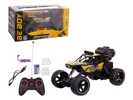 Внедорожник на р/у 38 см (мыльн. пузыри, свет, амортиз., USB, аккум.) желтый в кор. IT108820 доставка оптом в Донецк