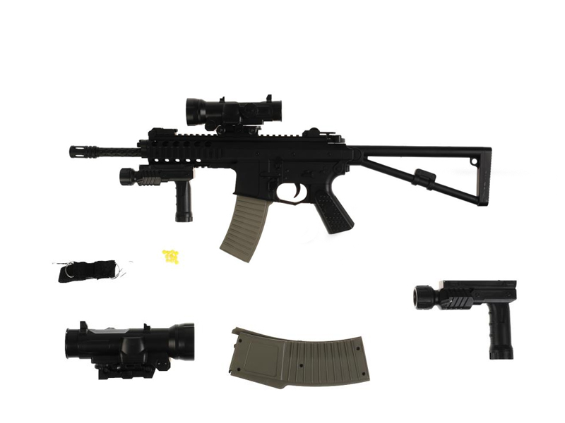 Донецк игрушка оптом Автомат "1977А+" 71 см (лаз. прицел, фонарь) в кор. 100002618