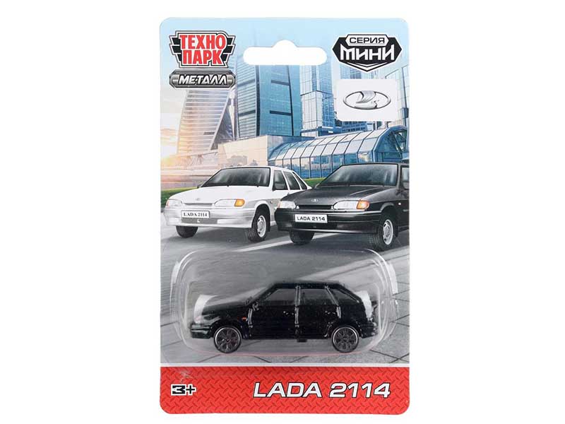 Донецк игрушка оптом Технопарк. Машина «ВАЗ 2114/2106» 7,5 см микс на планшете