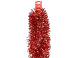 Мишура "Новогодняя" 2 м, диам. 10 см, красный. НУ-5479