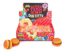 Антистресс-мялка "Бургер" 8.5 см. YM-SW01-BRG-RU