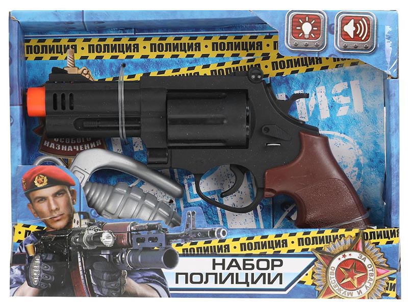 Донецк игрушка оптом Револьвер 19 см в кор. 1801G233-R