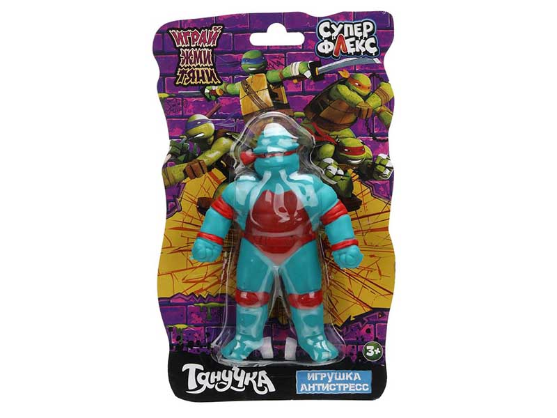 Антистресс-тянучка "Суперниндзя" 17 см, голубой, блистер. SF-TN01-RU