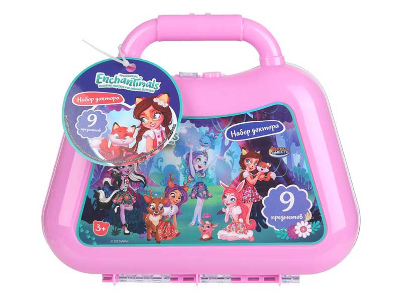 Набор доктора "Энчантималс" 9 предм., 23*20 см в чемодане. ZY778499-R