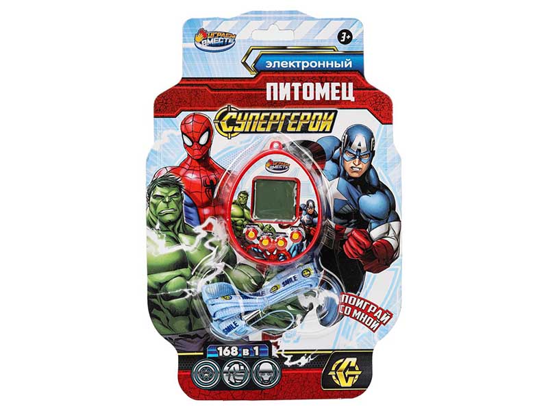 Электронная игра Питомец "Супергерои" 13*20 см на блист. 1712K495-R13