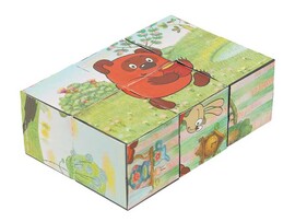 Кубики "Винни-Пух" 6 шт., 4 см, в кор. 01317-WINNIE