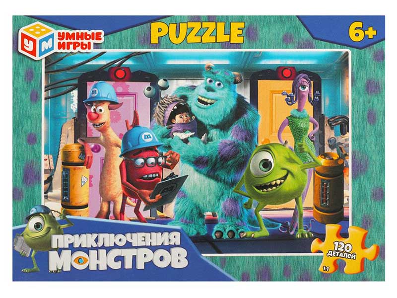 Пазлы 120 эл. Приключения монстров