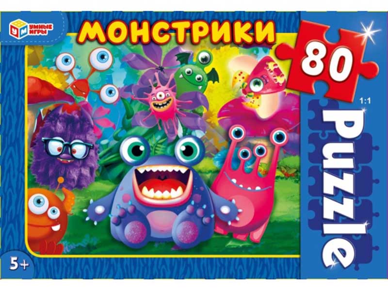 Пазлы 80 эл. Монстрики