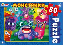 Пазлы 80 эл. Монстрики