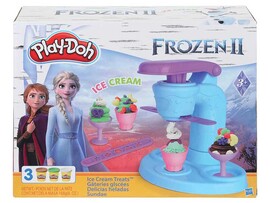 Тесто для лепки "Play Doh. Мороженое" 3 цв., аппарат, формы, в кор.