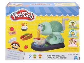 Тесто для лепки "Play Doh. Спагетти" 2 цв., аппарат, формы, в кор.