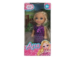 Кукла "Аня" 12 см, в кор. Карапуз. ANNA-BF10-BB