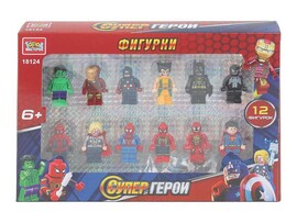 Конструктор Фигурки "Супергерои" 12 шт., 26*17 см в кор. 18128-ZH