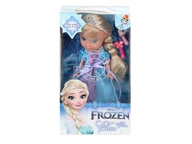 Кукла "Эльза" 25 см, озвуч, свет. амулет, шарнир., аксесс., в кор.