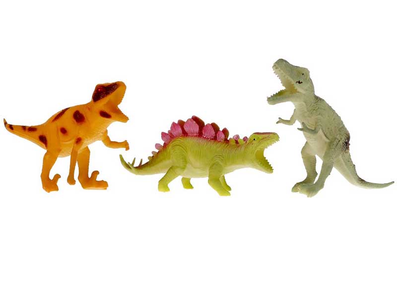 Фигурки "Динозавры" 15 см, 3 шт., ПВХ, в пак. D836-4