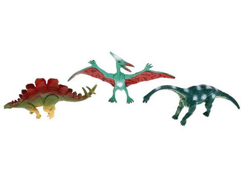 Фигурки "Динозавры" 15 см, 3 шт., подвижн. эл., ПВХ, в пак. TP001D-MIX4