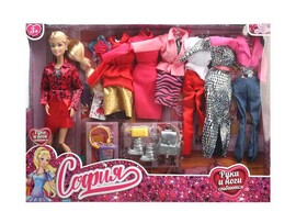 Кукла "София Модница" 29 см, шарнир., 6 наб. одежды, аксесс., в кор. Карапуз