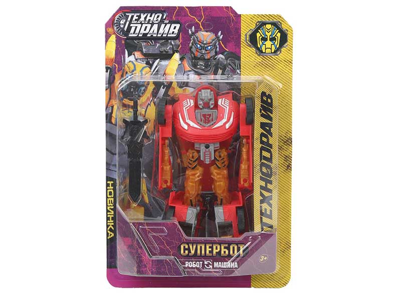 Робот-трансформер "Супербот" 18 см, красный, блист. ST0147789L-R