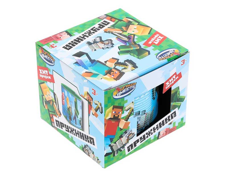 Пружинка "Майнкрафт" 7 см в кор. 2108Z053-R9