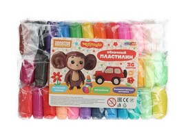 Легкий пластилин "Чебурашка" 36 цв., 10 гр. FLUFFY36-121132