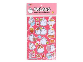 Наклейки зефирные "Molang" 13*25 см в пак. STICKMARSH-123478