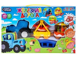 Железная дорога "Синий Трактор" 15 дет., путь 180 см, свет, звук, в кор. B1758916-R