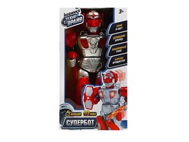 Робот "Супербот" 30 см, свет, звук, движ., красный, в кор. ZY1158132-R