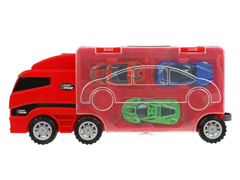 Трейлер с катапультой 26 см, 3 машинки, в кор. ZY1277053-R