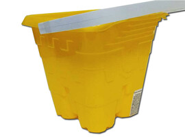 Ведро "Башня" желтый ИП20004 доставка оптом в Донецк