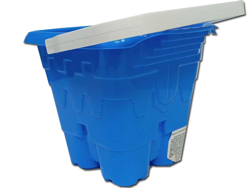 Донецк игрушка оптом Ведро "Башня" синий ИП20004