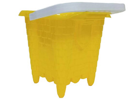 Ведро "Крепость" желтый ИП20003 доставка оптом в Донецк