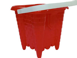 Ведро "Крепость" красный ИП20003 доставка оптом в Донецк
